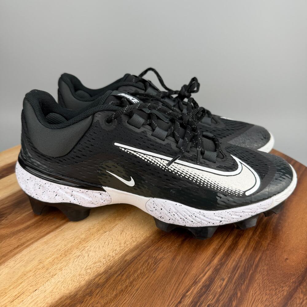 Nike Alpha Huarache Elite 4 Low MCS Black/White Men's Size 9 New FD6221-003